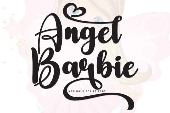 Angel Barbie: A Sweet Handwritten Typeface for Playful Branding