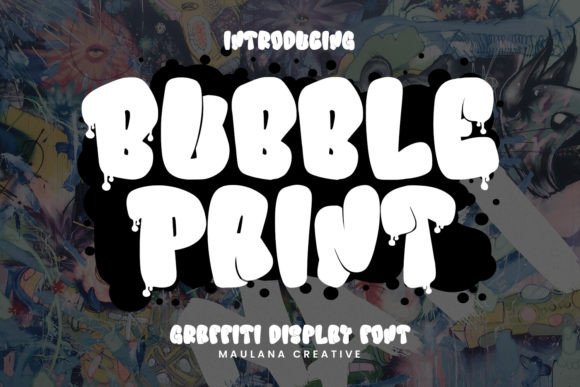 Bubble Paint: A Playful Display Font for Handmade Brands