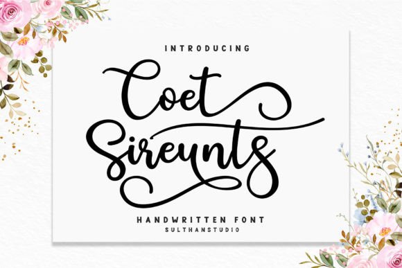 Coet Sireunts: A Handwritten Script Font That Feels Like Home