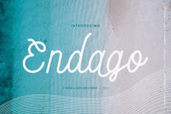 Endago: A Clean Monoline Typeface for Digital Headlines
