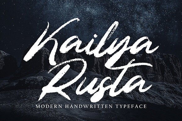Kailya Rusta: A Timeless Handwritten Font for Makers