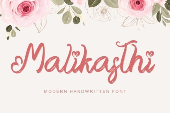 Malikasthi: A Brushed Handwriting Font for Elegant Digital Branding