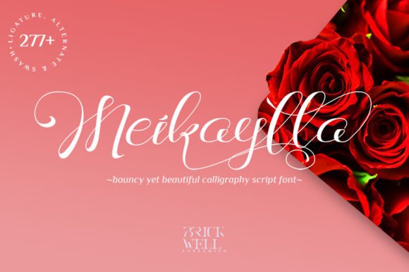 Meikaylla Script Font: Elegant & Bouncy for Handmade Labels & Invitations