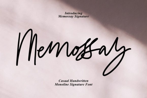 Memossay: A Signature Script Font for Digital Branding