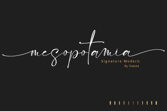Mesopotamia: A Signature Font That Makes Your Brand Feel Intentional
