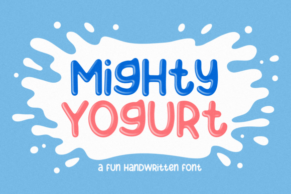 Mighty Yogurt: A Delicate Handwritten Font for Crafters & Sellers