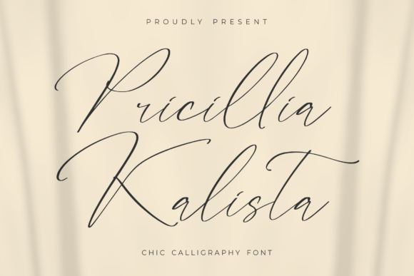 Pricillia Kalista: The Premium Script Typeface for Scroll-Stopping Visuals