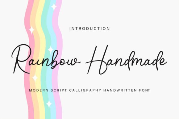 Rainbow Handmade: A Thoughtful Script Font for Authentic Branding