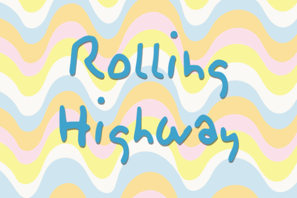 Rolling Highway: A Dylan-Inspired Script Font for Editorial Voice