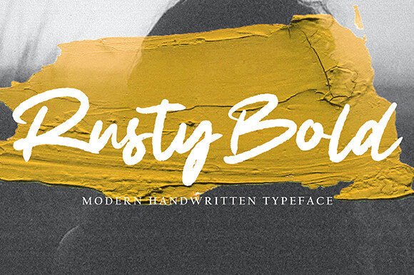 Rusty Bold: A Handwritten Font That Makes Your Brand Feel Thoughtful