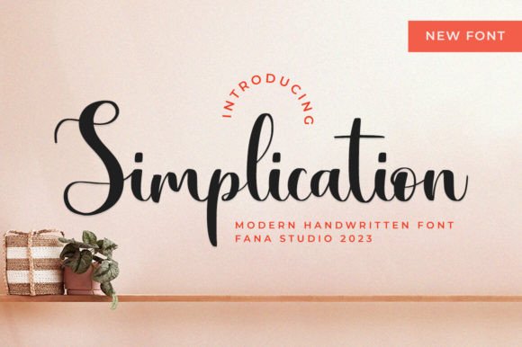 Simplication: A Modern Script Font for Editorial Elegance