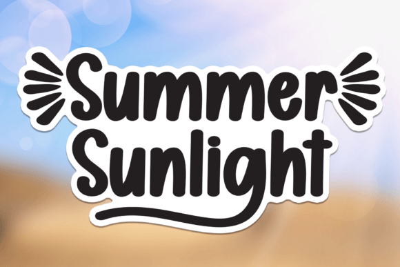 Summer Sunlight: A Sweet Handwritten Display Font for Makers